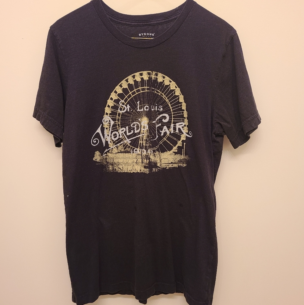 Vintage St. Louis World Fair Black T-Shirt Size M